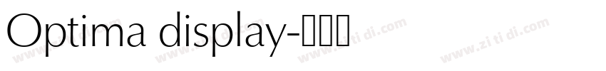 Optima display字体转换